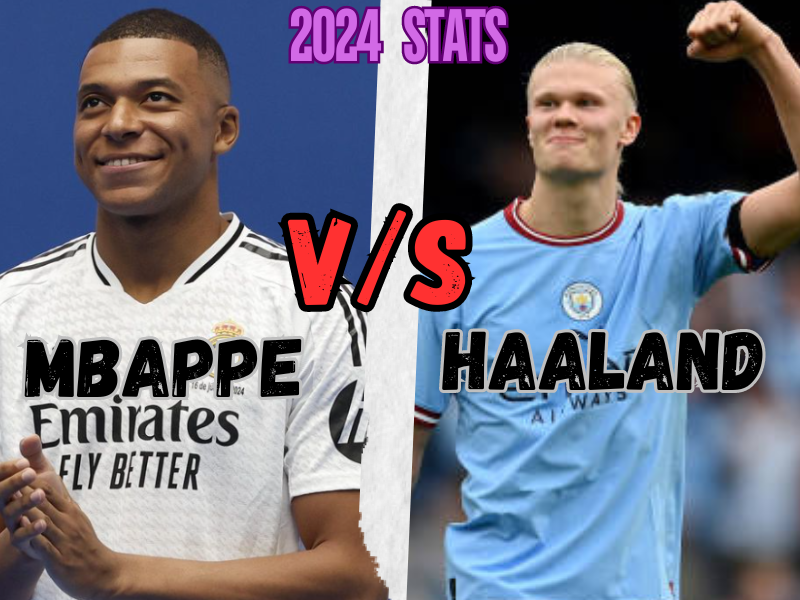 Mbappe vs Haaland Stats 2024