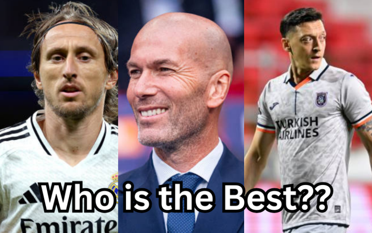 Top 10 midfielders from Real Madrid