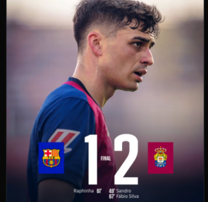 Barcelona vs Las Palmas La Liga Loss