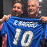 Lionel Messi Roberto Baggio visit
