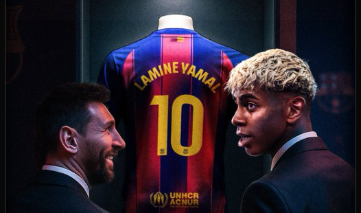 Lamine Yamal inherits Lionel Messi No 10